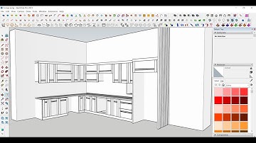 Hướng dẫn vẽ tủ bếp bằng sketchup 2021 | Dựng tủ bếp bằng sketchup