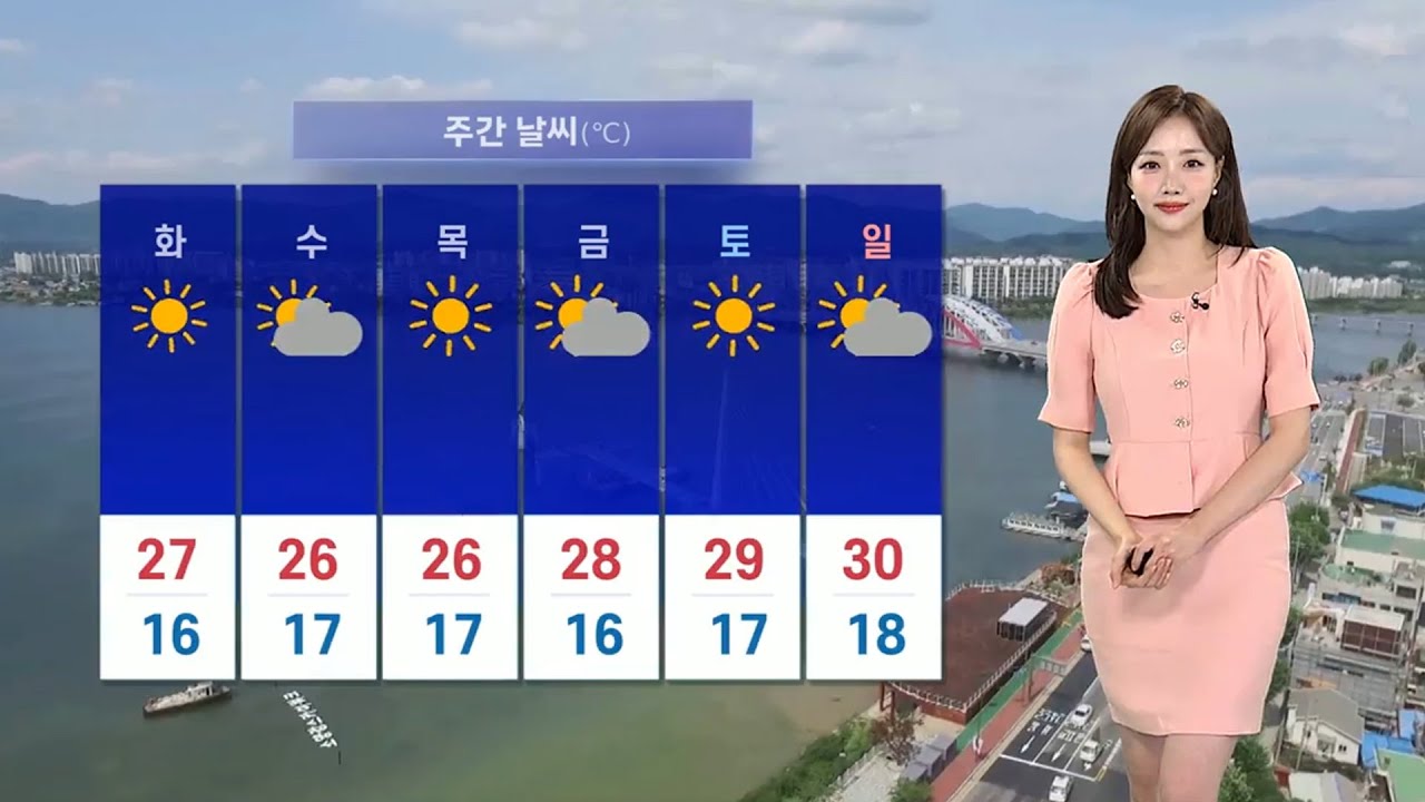[날씨] 내일 한낮 25도 안팎 '더위 주춤'…동쪽 소나기 / 연합뉴스TV (YonhapnewsTV)