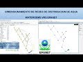 Dimensionamiento optimizado Epanet vrs WaterGEMS -