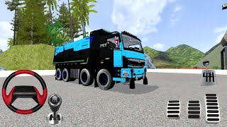 12×12 Bharth Benz Heavy Loaded Indian Truck Off-road Transport Driving | Bus Simulator Indonesia