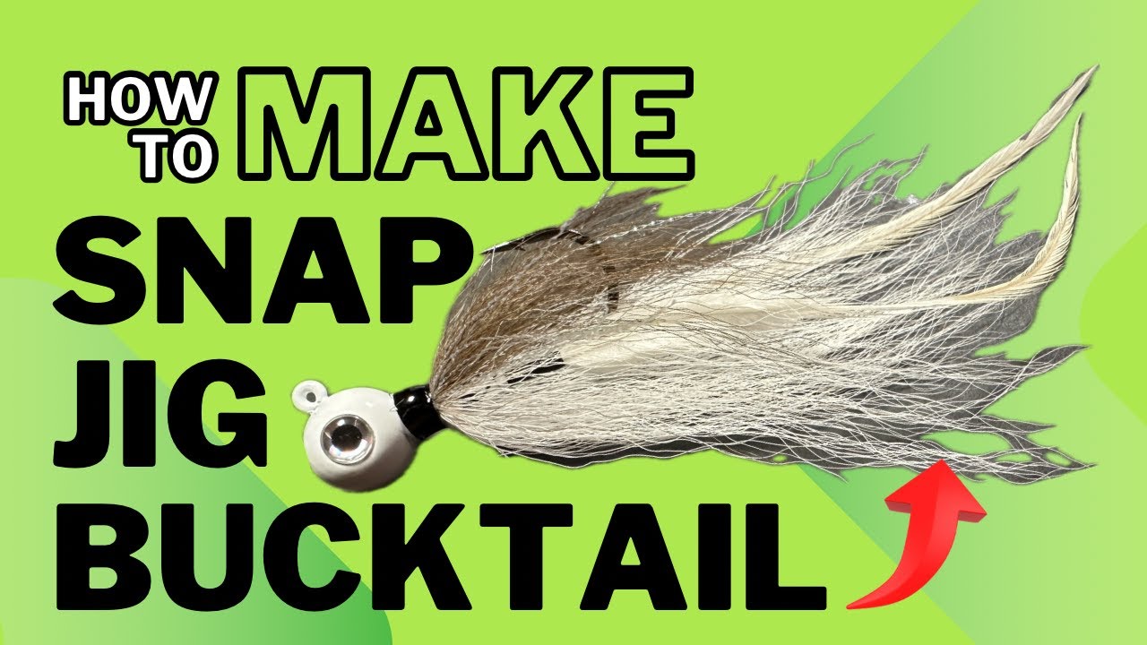 How to Make, Snap Jig Bucktail - Start to Finish - Plus Bonus Footage How 2 - Fluke / Bass Bucktail