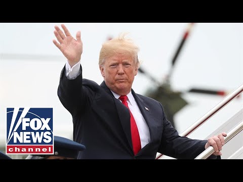 Trump speaks to press before boarding Marine One