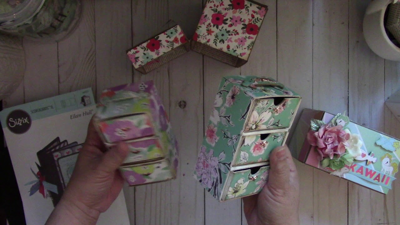 NEW Eileen Hull Treasure Box and Stacking Drawer Box XL Die