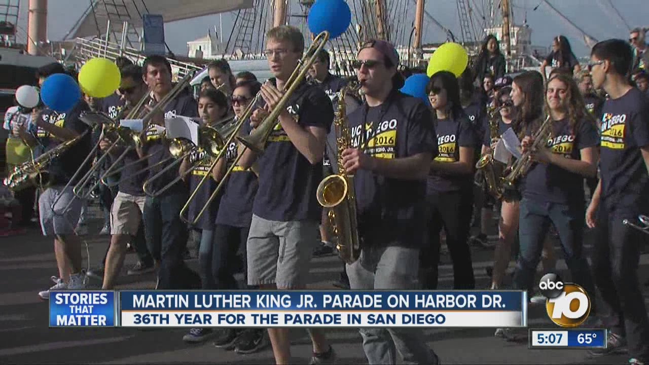 Martin Luther King Jr. Parade Downtown San Diego YouTube