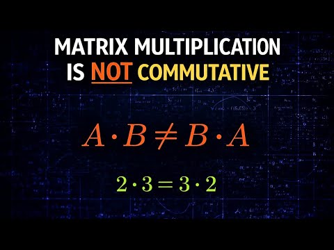 Visualizing Why Matrix Multiplication Is Not Commutative