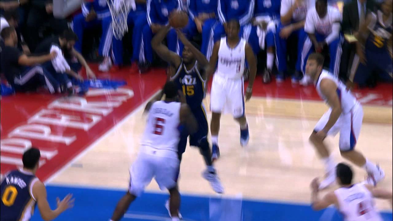 Derrick Favors Rises Up for the NASTY Throwdown
