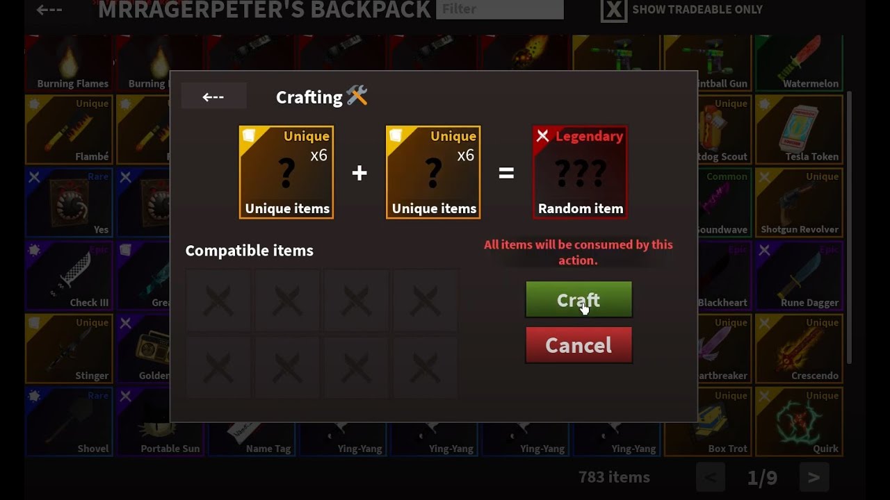 Roblox Kat I Crafting a Legendary 