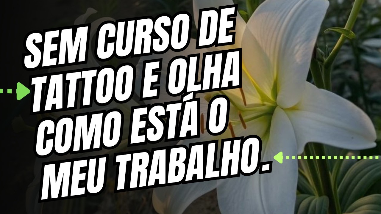 Sem curso de tattoo e olha como está o meu trabalho.
