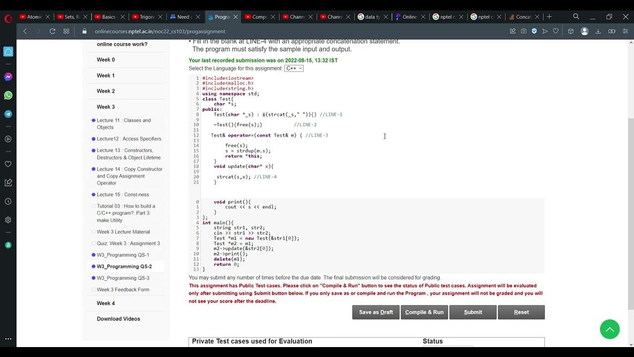 programming assignment answers 2022 NPTEL Programming In Modern C++ ...