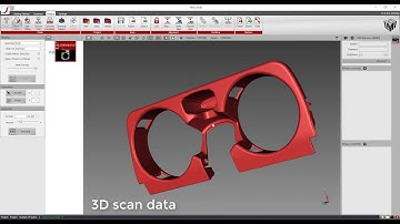 Plastic capholder reverse engineering example. 3D scan to CAD