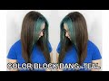 Color Block Bang Tutorial ~ TEAL | Maxine Glynn