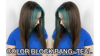 Color Block Bang Tutorial ~ TEAL | Maxine Glynn