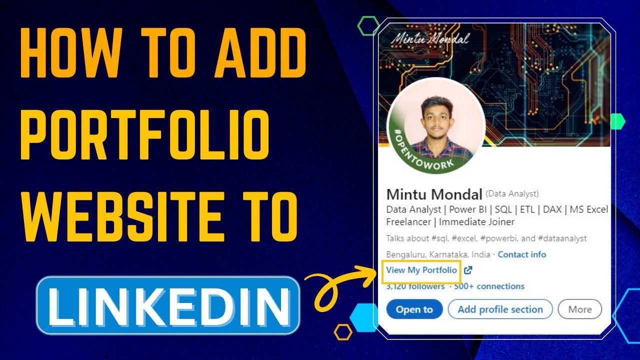 How To Add Portfolio Website To LinkedIn Profile In 2024 YouTube