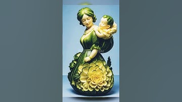 A pair of hands appears and squishes the vegetable if it