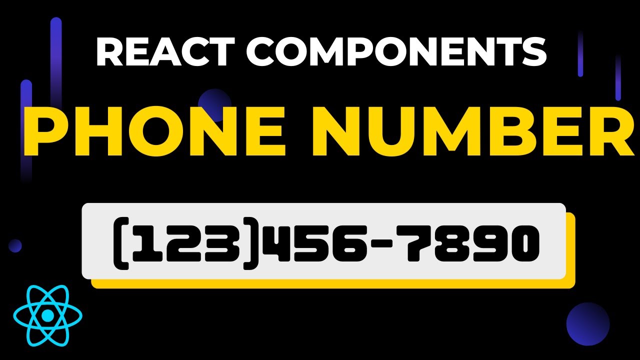 Phone Number Inputs in React - YouTube