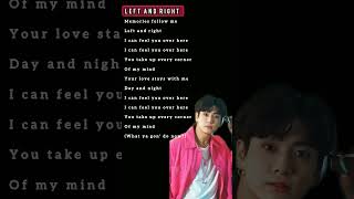 Left and right | Jungkook | ft. Charlie puth | Song lyrics | #leftandright #jungkook