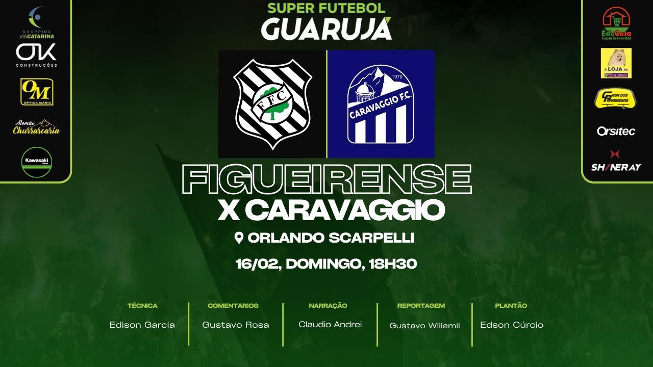 FIGUEIRENSE X CARAVAGGIO - AO VIVO - CAMPEONATO CATARINENSE 2025 - YouTube