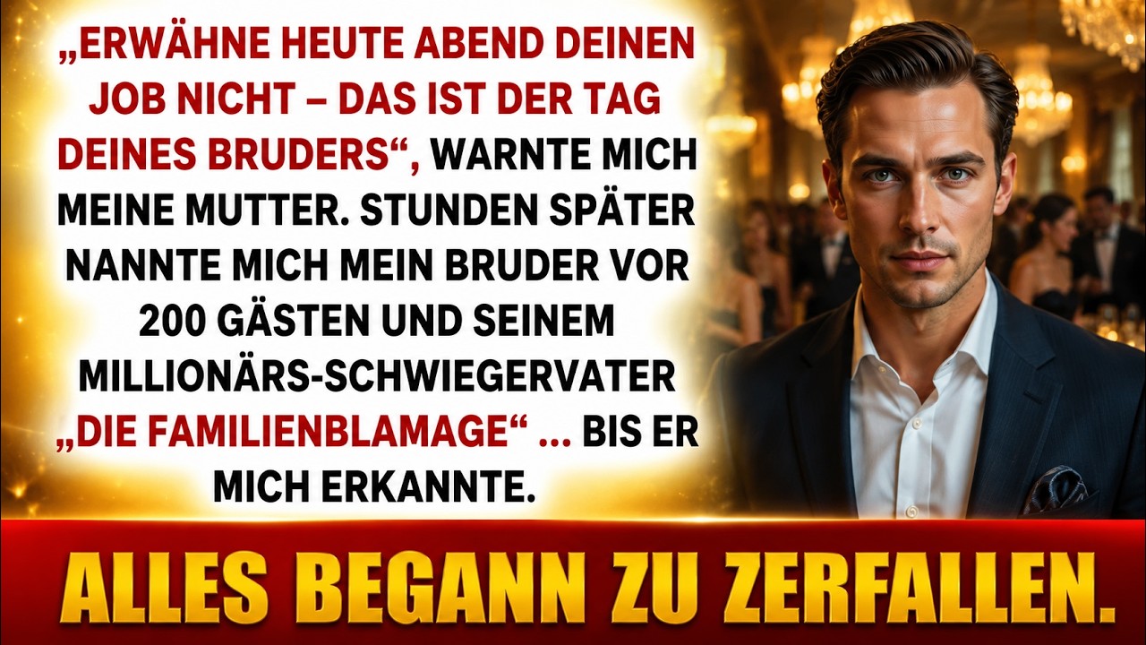 Mein Bruder demütigte mich auf seiner Hochzeit – dann erkannte mich sein Millionärs Schwieger