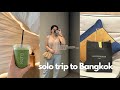 Weekend solo trip to bangkok  cafes to go shopping places must try foods  travelvlog