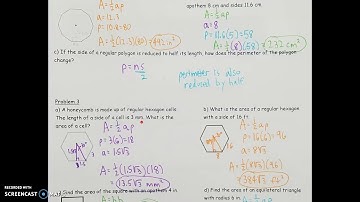 Geometry 10.3: Area of Regular Polygons
