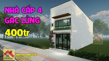 Nhà Cấp 4 Gác Lửng Đẹp Nhất 2022 với 3 Phòng Ngủ 4x14m | Nhà Đẹp Anhouse