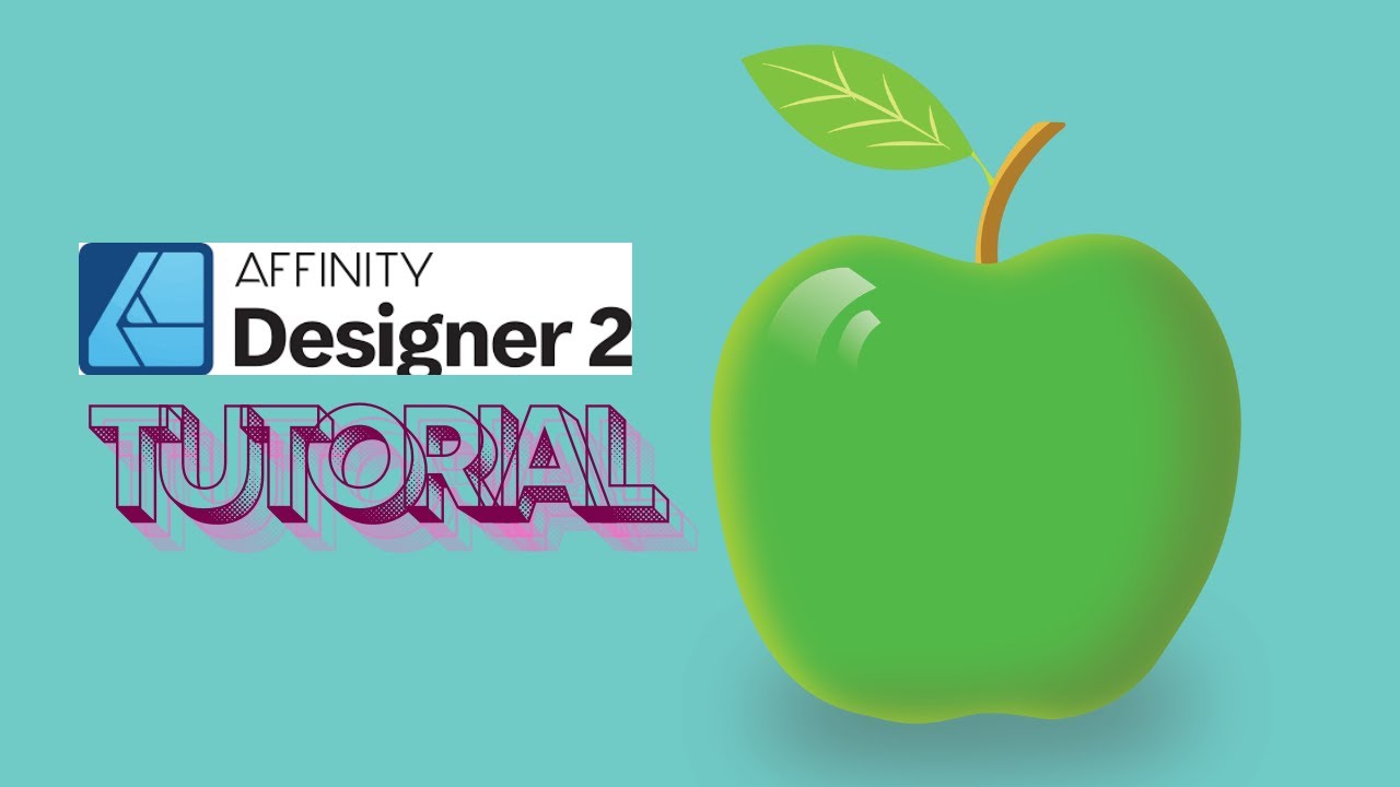 Affinity Designer 2 - How to Draw an Apple - YouTube