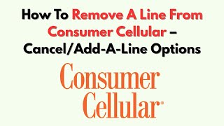 How To Remove A Line From Consumer Cellular – Cancel/Add-A-Line Options