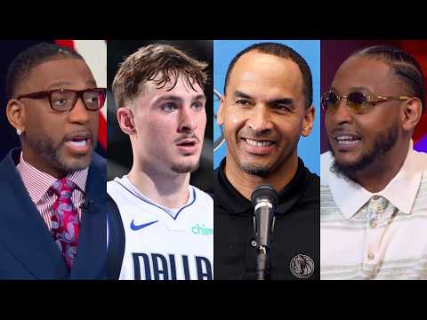 Carmelo Anthony shouts out Nico Harrison for Cooper Flagg winning ROTY