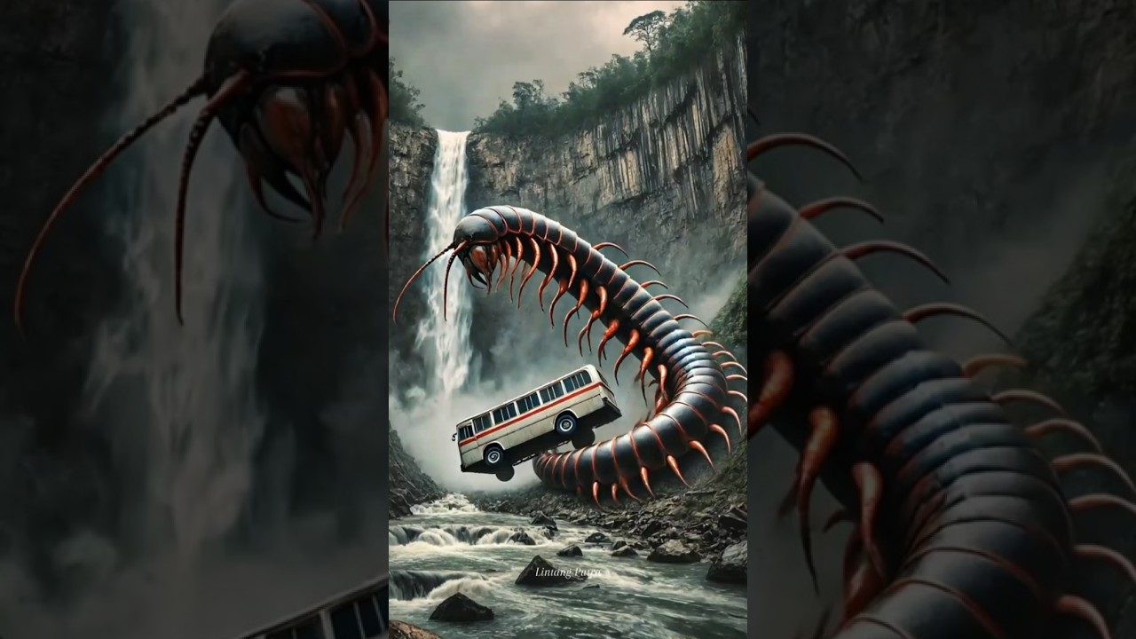Nature Exploration l Travel Discovered_l centipede and bus😮#trending#shorts#wow#adventure#fyp