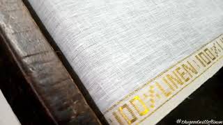 How To Make Linen Fabric In Powerloom Linen Fabric Full Weaving Process.