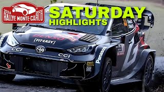 Saturday Highlights ✓ Wrc Rallye Monte Carlo 2024 - Crash And Maximum Attack