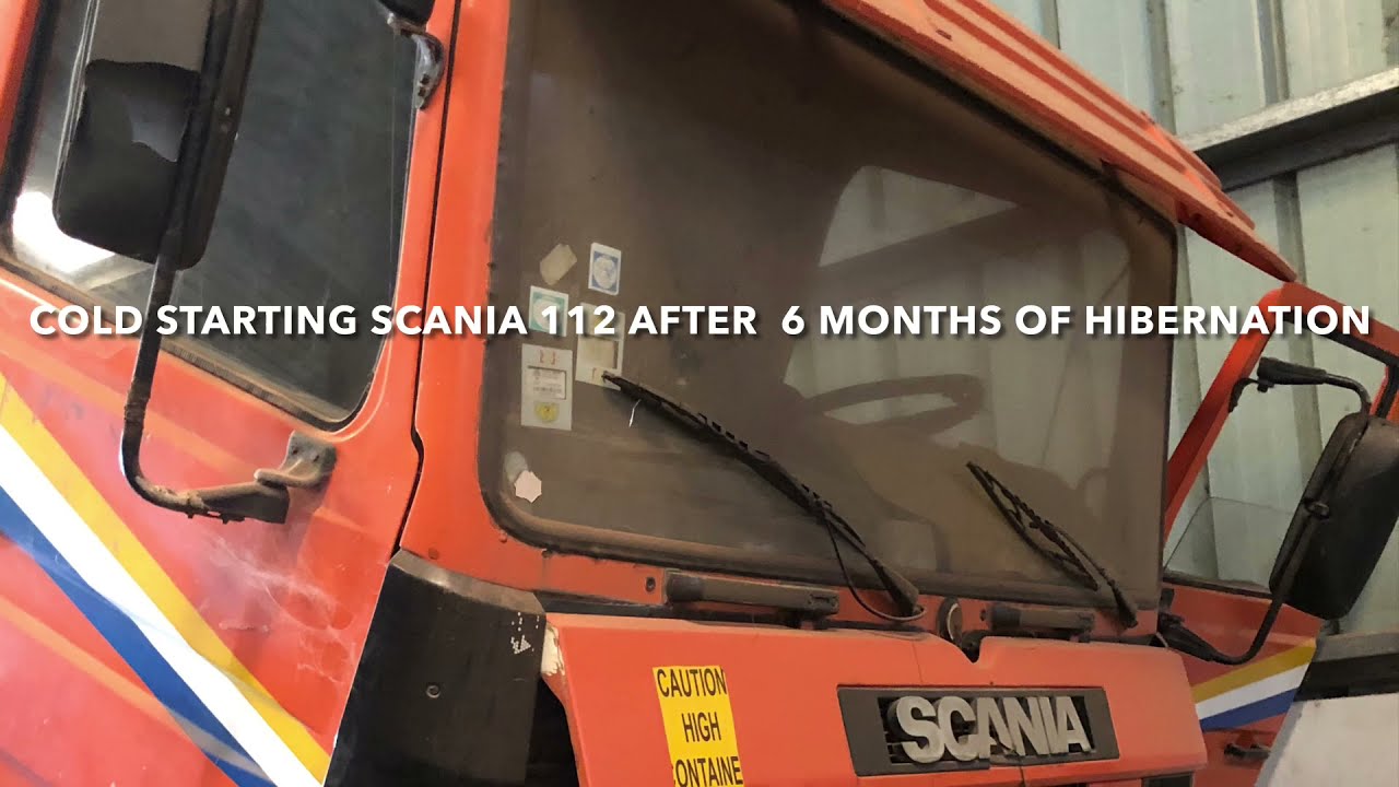 Cold starting Scania 110 after 6 months with just simple fuel priming.