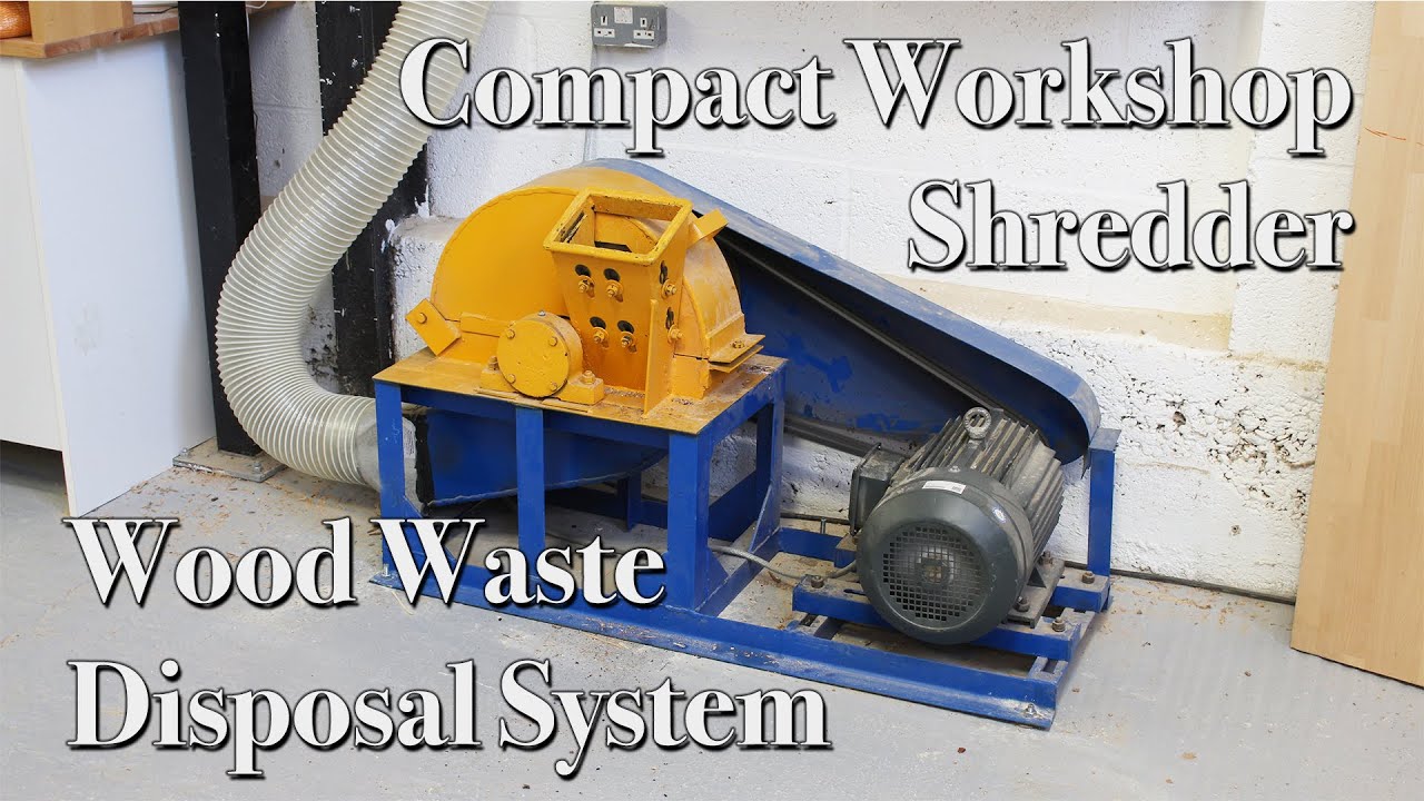 Compact Electric Workshop Wood Shredder and Briquette Press