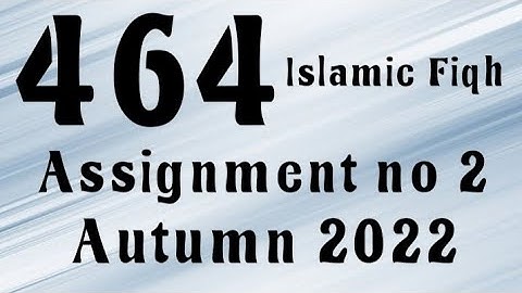 AIOU Code 464 Solved Assignment No.2 Autumn 2022 #aiou #aiousolveassignments