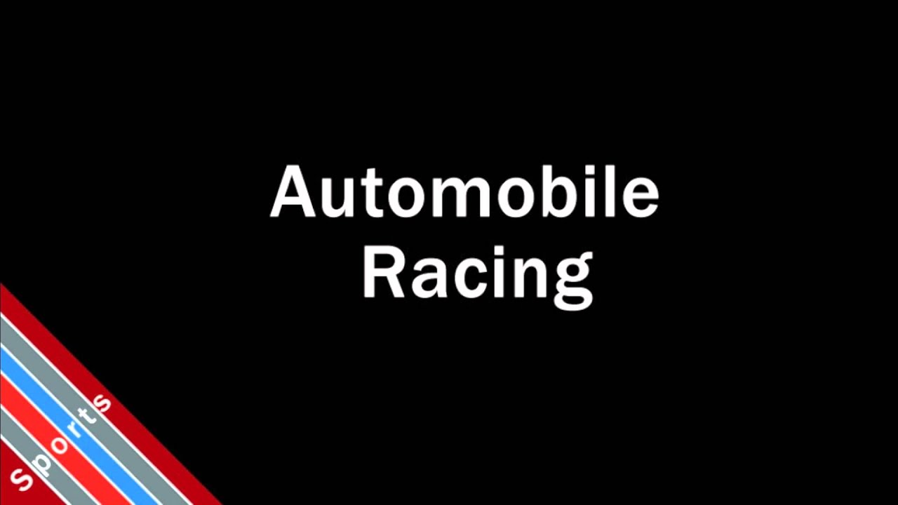 How To Pronounce Auto Mobile Racing YouTube