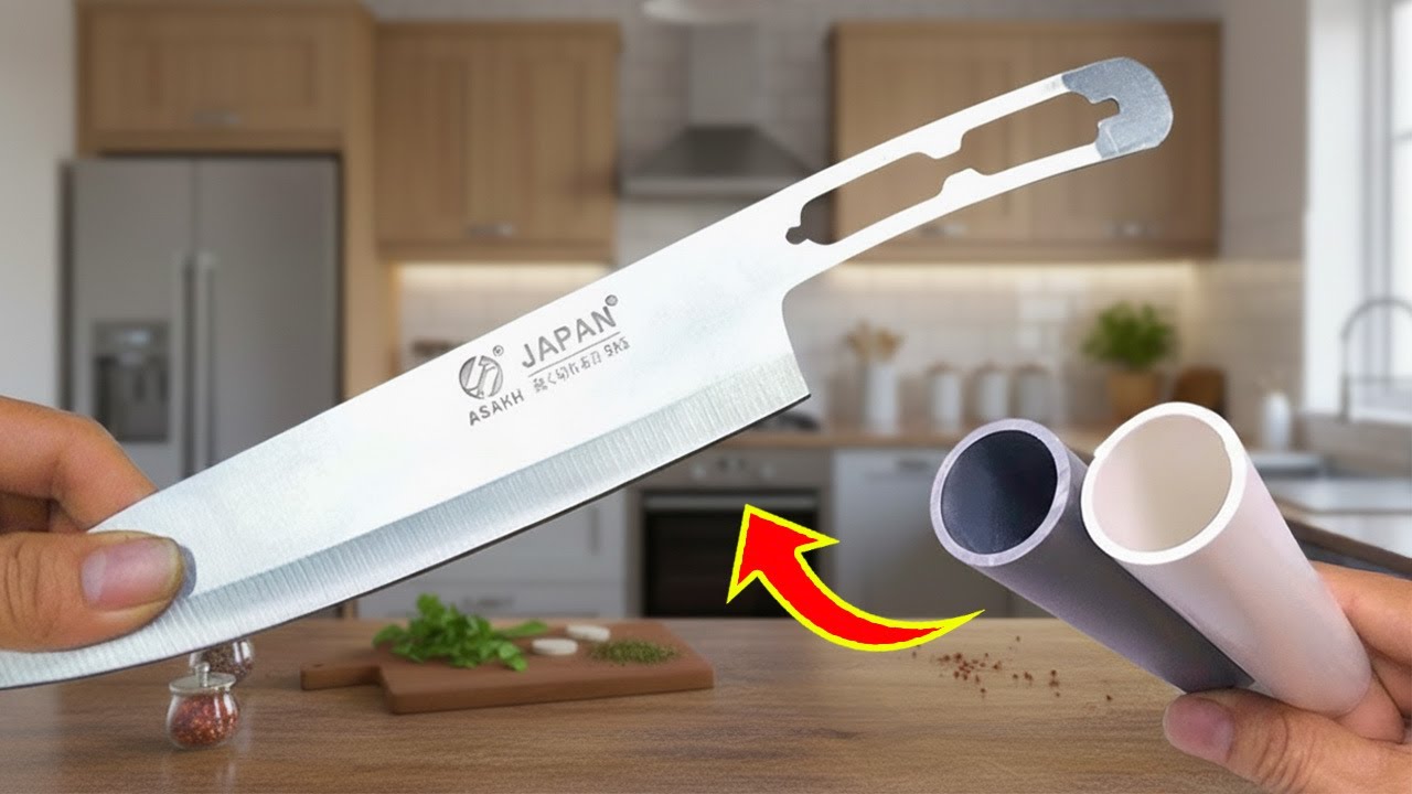 Не выбрасывайте ПВХ-трубу! Я покажу вам, как сделать рукоятку ножа из ПВХ | Creation Hack