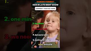 Ranking Funniest Kids In Late Night Show