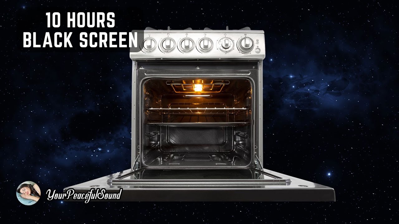 OVEN FAN NOISE 10 Hours Black Screen White Noise Sounds Sleep, Study or Soothe a Baby