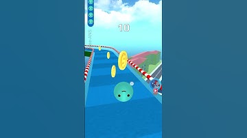 Sky Rolling Ball 3D - Short Bonus Run, SpeedRun Gameplay, Android IOS, Amaizing Ball Game #shorts