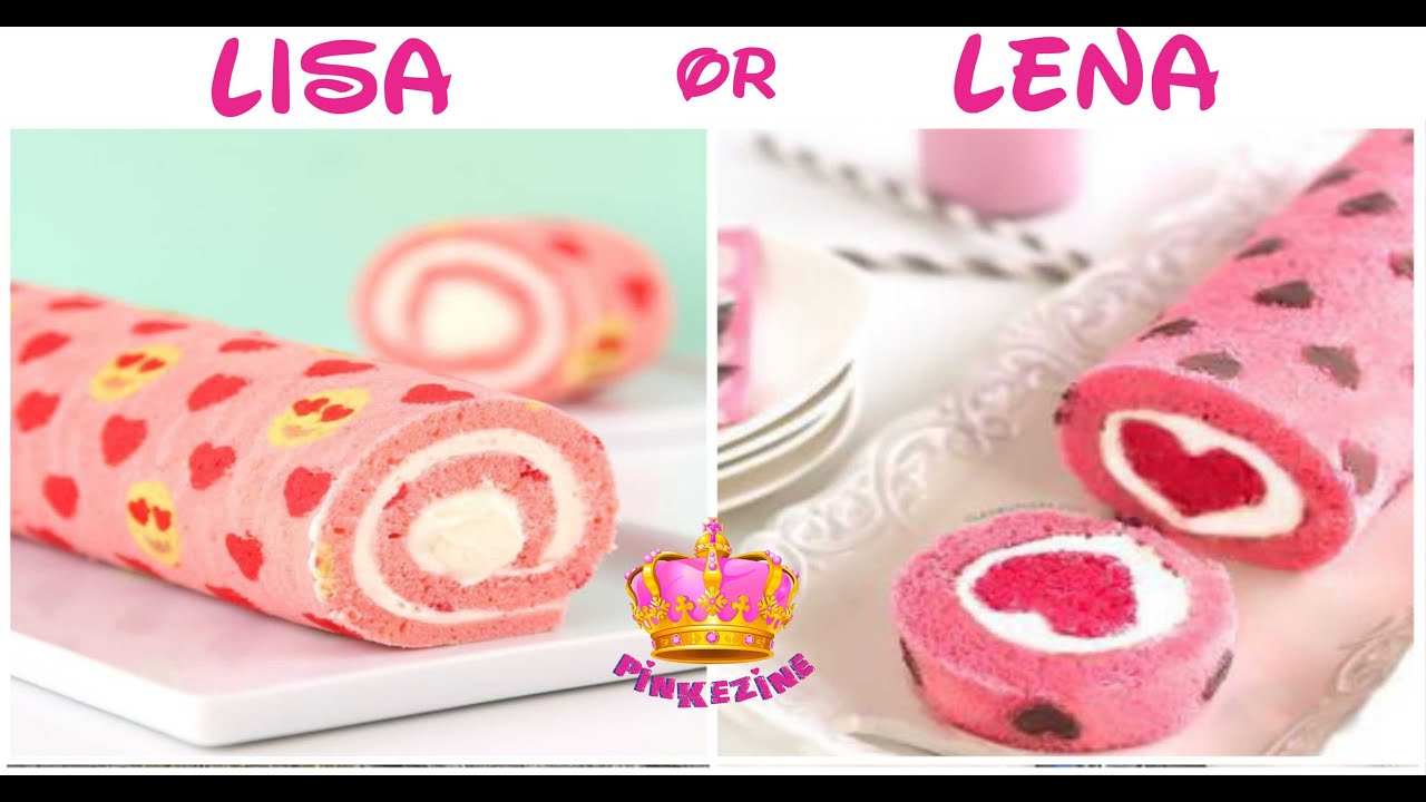 LISA OR LENA 🥰😱💖 /what food you like more ? /#food #comida #18