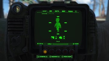 Fallout 4 mods: Pip-boy 3000A and DEF_UI Preset Compass On Top by Chucksteel