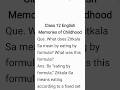 What does Zitkala Sa mean by eating by formula? What was this formula? Class 12 English Cbse Exam