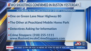 Two Ruston shootings leaves one woman dead and one man injured; incidents remain under investigation