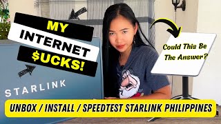 Living In A Country Where The Internet Sucks?  STARLINK Philippines Unbox / Install / SpeedTest