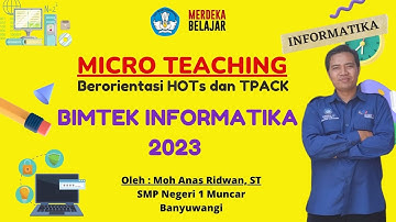 Micro teaching untuk Tugas Bimtek Informatika 2023 - Analisis Data