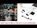 Type C card reader for mobile phone - Type c card reader for MacBook - OTG card reader for mobile