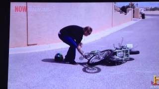 Pawn Stars Corey dropping a custom Harley