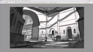 Basic photoshop rendering techniques tutorial Part 4 Thumbnail Sketch & Digital Rough