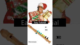 How to Play the Last Christmas   Recorder Flute in Easy Steps #Shorts