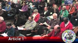 Deerfield Special Town Meeting - January 25, 2016